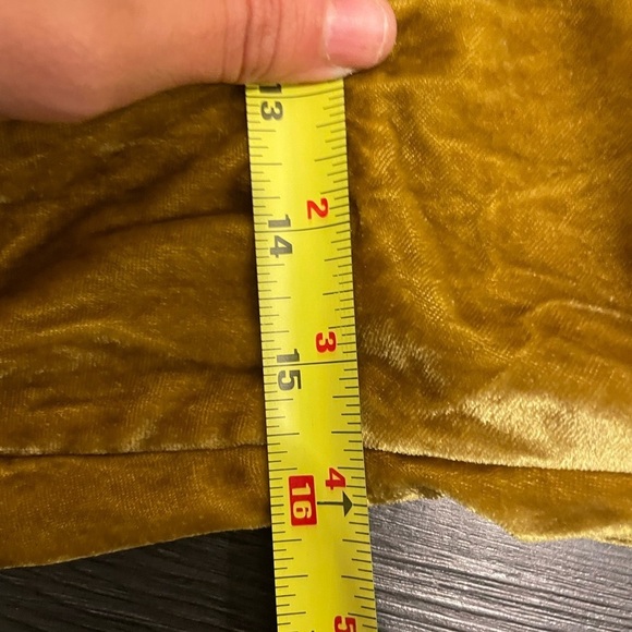 J. Crew Velvet Gold Bronze Blouse Size 8 - Picture 11 of 12